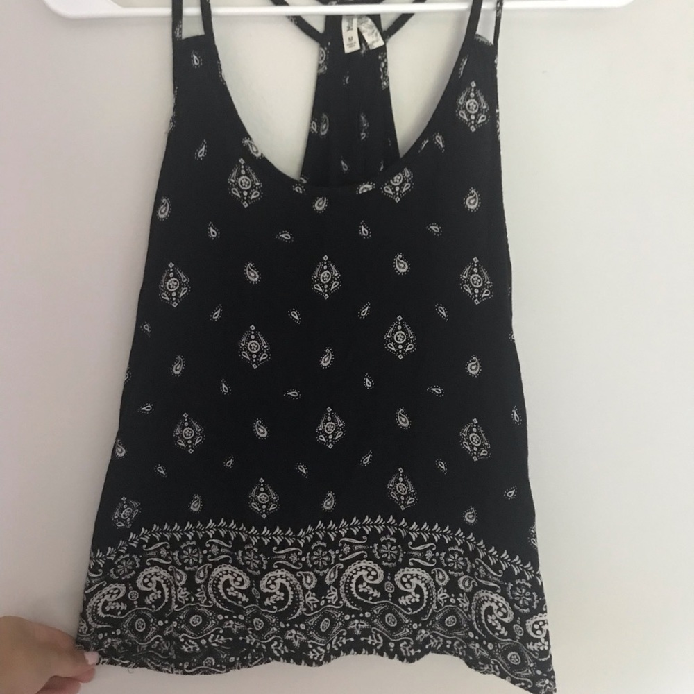 Black tank top